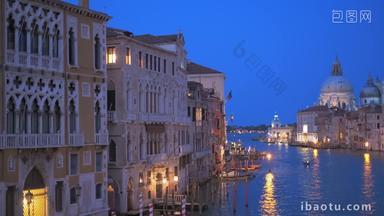 威尼斯伟大的运河暮光之城
